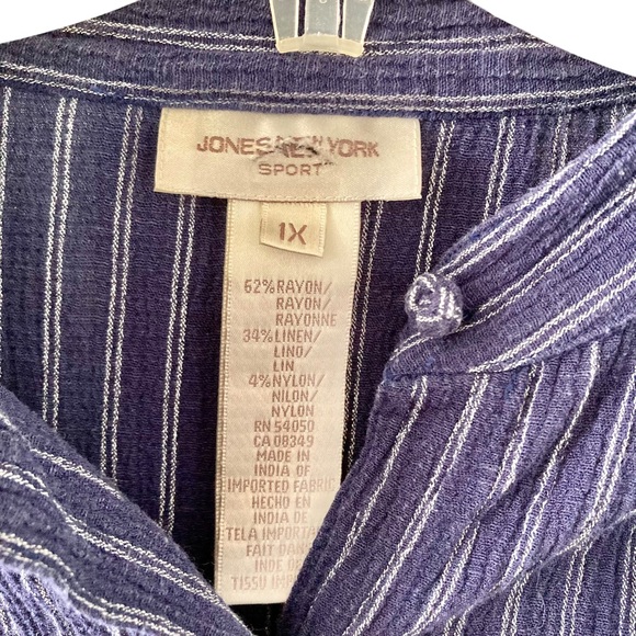 Jones New York | Striped Blouse - Picture 12 of 12